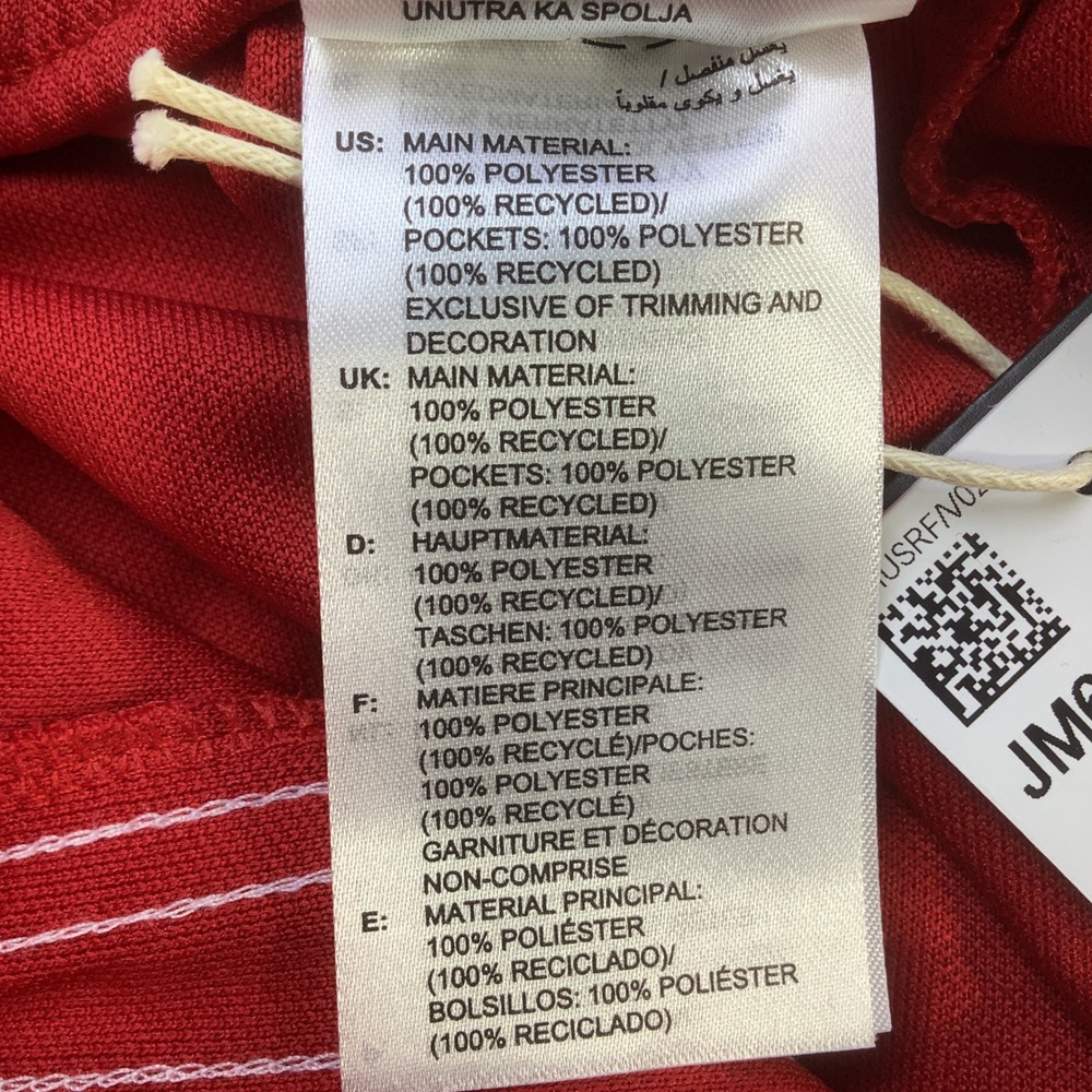 Adidas Tiro Essentials Youth Track Pants Red White Size Medium 11-12Y NWT - Picture 9 of 16